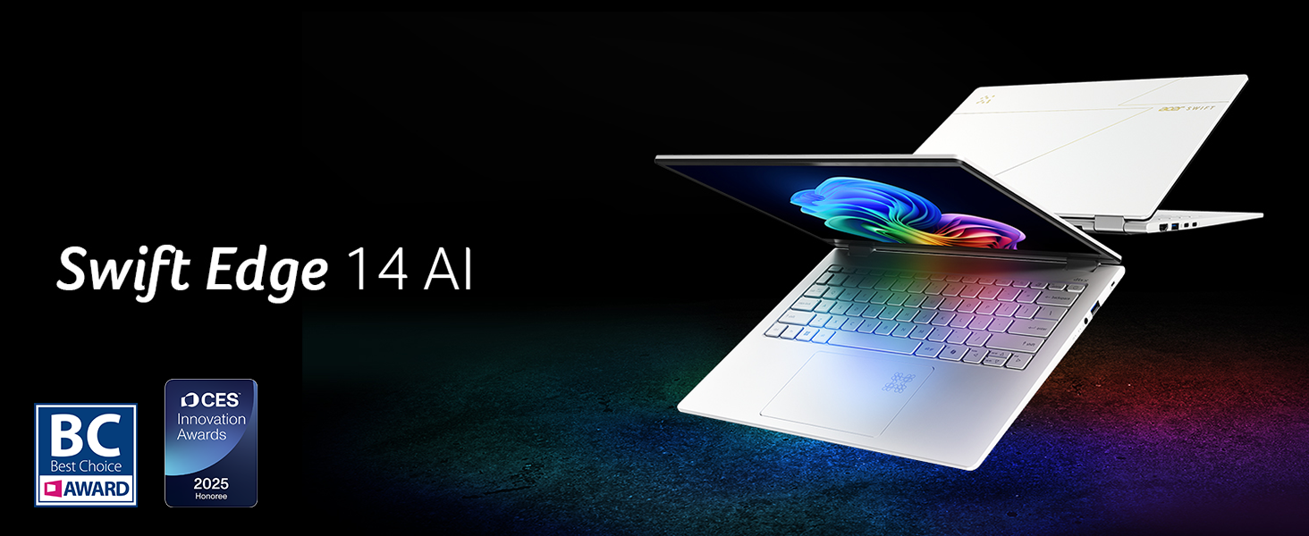 Watch Acer Swift Edge 14 AI SFE14-51T-75PZ Product Video on Amazon